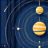 Ikona mapy planet a oběžných drah